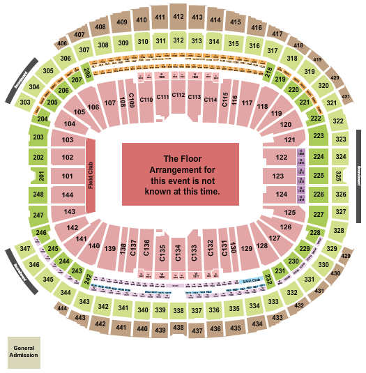 Allegiant Stadium Chris Brown Seating Chart